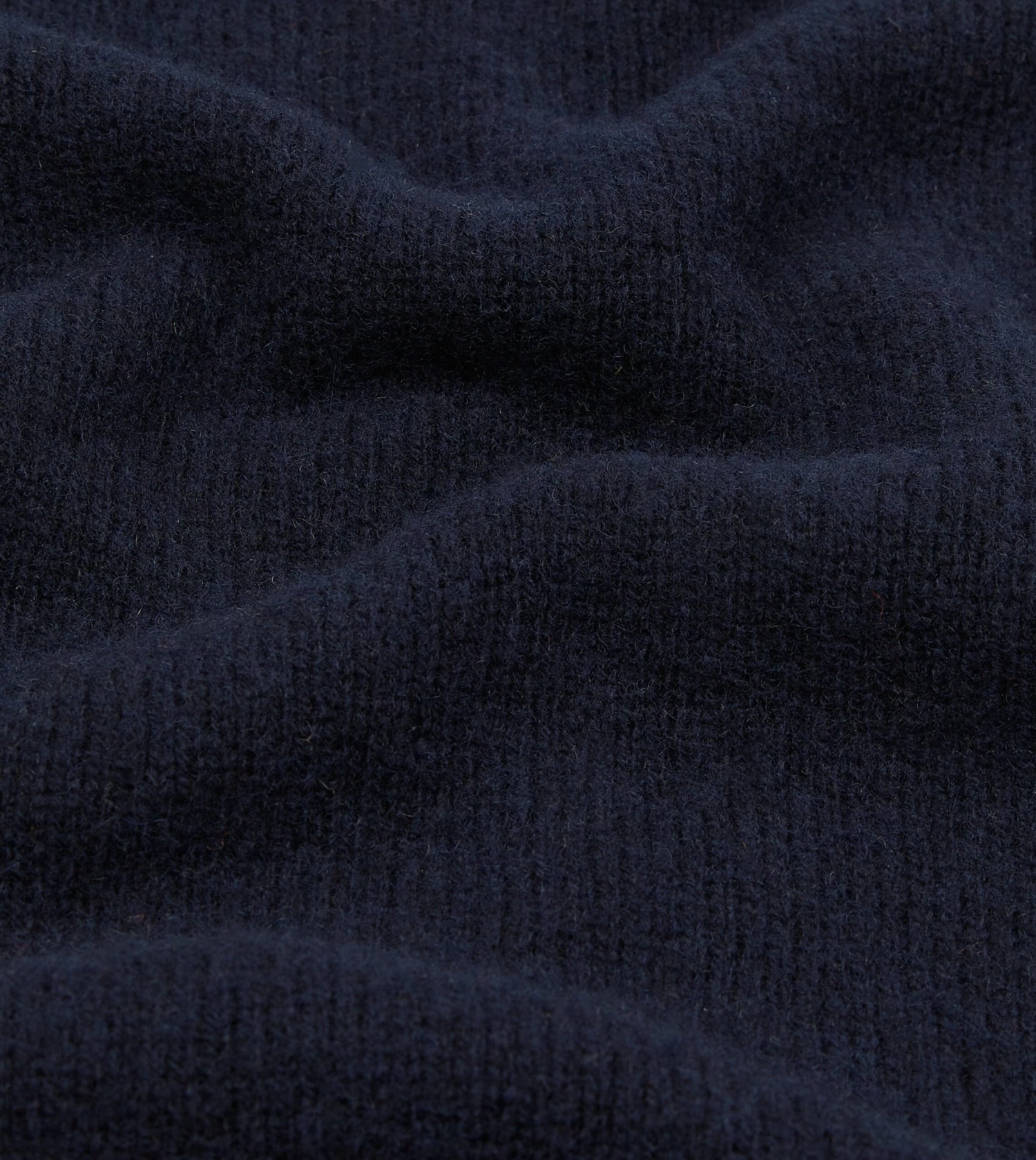 Navy Brushed Shetland Mock Neck Jumper 4 Navy Brushed Shetland Mock Neck Jumper - Image 2