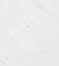 White Oxford Cotton Cloth Button-Down Shirt 11 White Oxford Cotton Cloth Button-Down Shirt -Drakes Shop DR2A4A21843 01000 4 LR