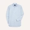 Ice Blue Cotton Oxford Cloth Button-Down Shirt -Drakes Shop DR2A4A21843 05200 1 LR