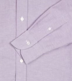 Lilac Cotton Oxford Cloth Button-Down Shirt -Drakes Shop DR2A4A21843 07900 5