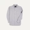 Grey Cotton Oxford Cloth Button-Down Shirt -Drakes Shop DR2A4A21843 11600 1