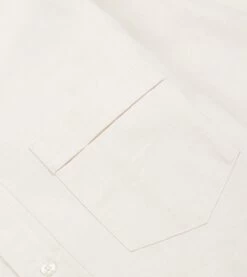 Cream Cotton Oxford Cloth Button-Down Shirt 11 Cream Cotton Oxford Cloth Button-Down Shirt -Drakes Shop DR2A4A21843 14050 4 LR