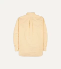 Yellow Cotton Oxford Cloth Button-Down Shirt -Drakes Shop DR2A4A21843 15500 6