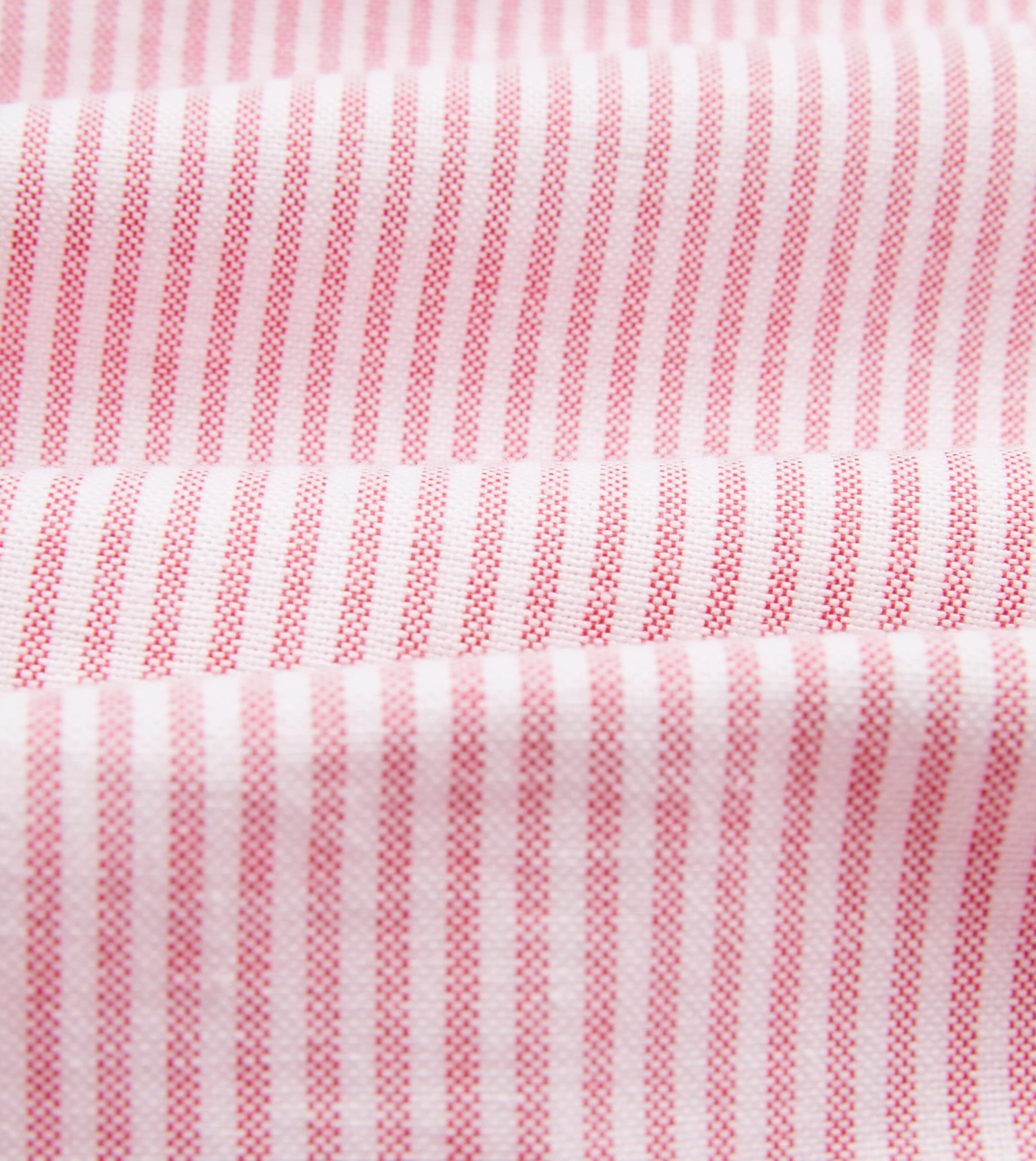Pink Ticking Stripe Cotton Oxford Cloth Button-Down Shirt 4 Pink Ticking Stripe Cotton Oxford Cloth Button-Down Shirt - Image 2