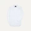 White Cotton Pocket Poplin Button-Down Shirt -Drakes Shop DR2A4A21849 01000 1