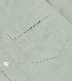 Green Pinpoint Oxford Cotton Cloth Button-Down Shirt -Drakes Shop DR2A4A22446 04400 4