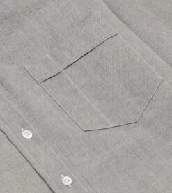 Grey Pinpoint Oxford Cotton Cloth Button-Down Shirt 11 Grey Pinpoint Oxford Cotton Cloth Button-Down Shirt -Drakes Shop DR2A4A22446 10100 4