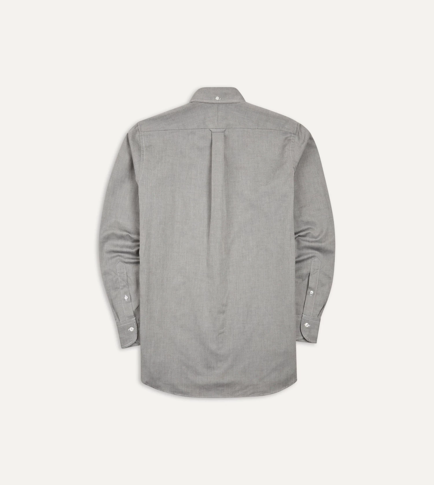 Grey Pinpoint Oxford Cotton Cloth Button-Down Shirt 8 Grey Pinpoint Oxford Cotton Cloth Button-Down Shirt - Image 6