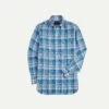 Blue Check Cotton Linen Button-Down Shirt -Drakes Shop DR2A4A23072 01203 1
