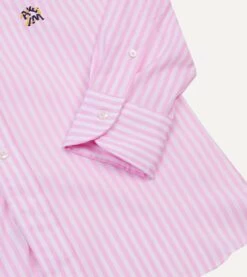 ALD / Drake's Striped Poplin Shirt -Drakes Shop DR2A4A23666 01992 5