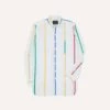 Primary Stripe Poplin Button-Down Fun Shirt -Drakes Shop DR2A4A24030 01002 1