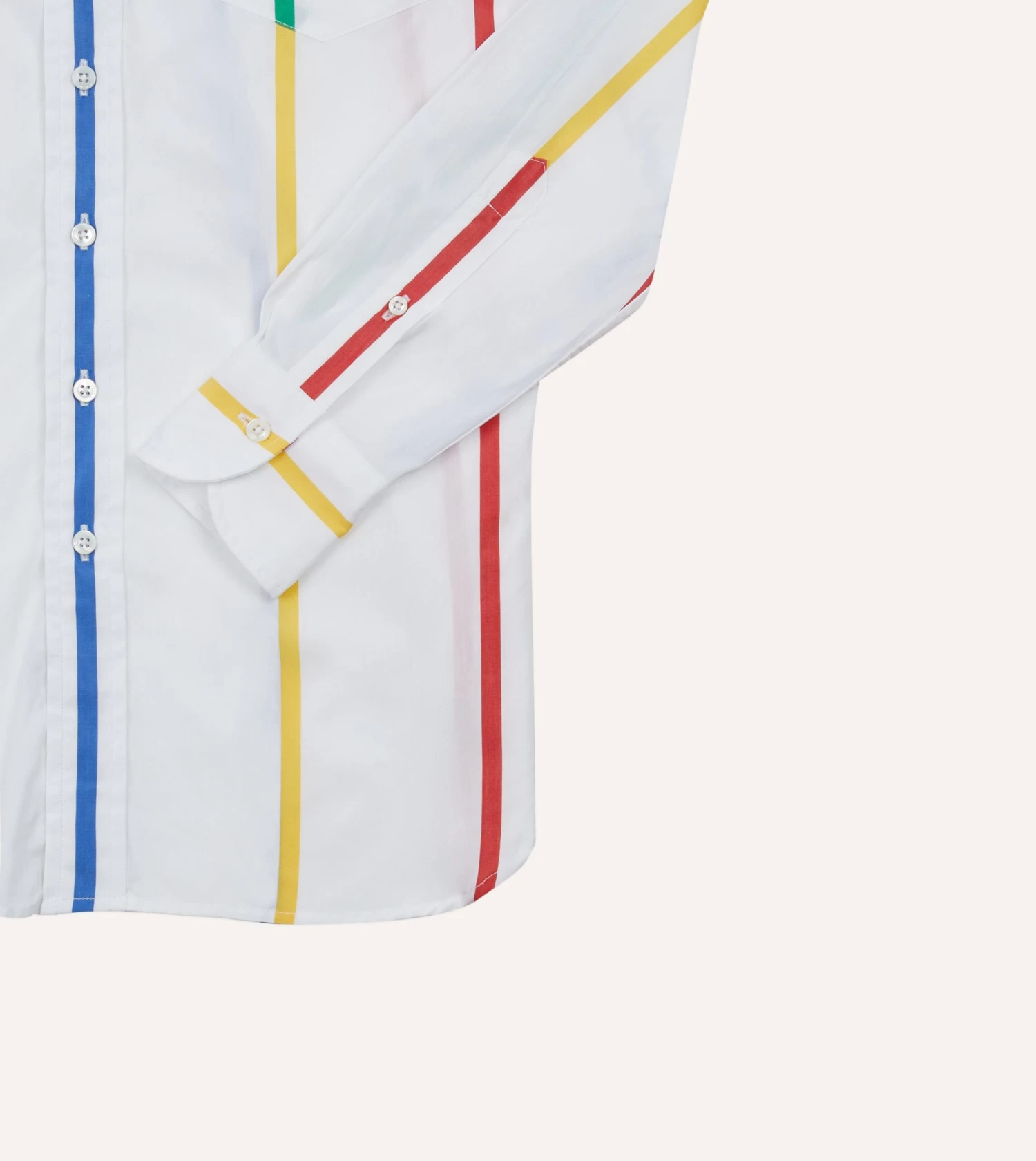 Primary Stripe Poplin Button-Down Fun Shirt 7 Primary Stripe Poplin Button-Down Fun Shirt - Image 5