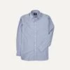 Blue Cotton Oxford Cloth Long Point Collar Shirt -Drakes Shop DR2A4C22944 02250 1