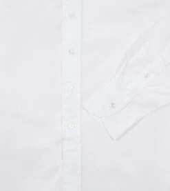 White Cotton Poplin Long Point Collar Shirt -Drakes Shop DR2A4C22945 01000 4