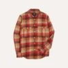 Red And Brown Check Brushed Cotton Two-Pocket Work Shirt 1 Red And Brown Check Brushed Cotton Two-Pocket Work Shirt -Drakes Shop DR2A4D23595 01803 1