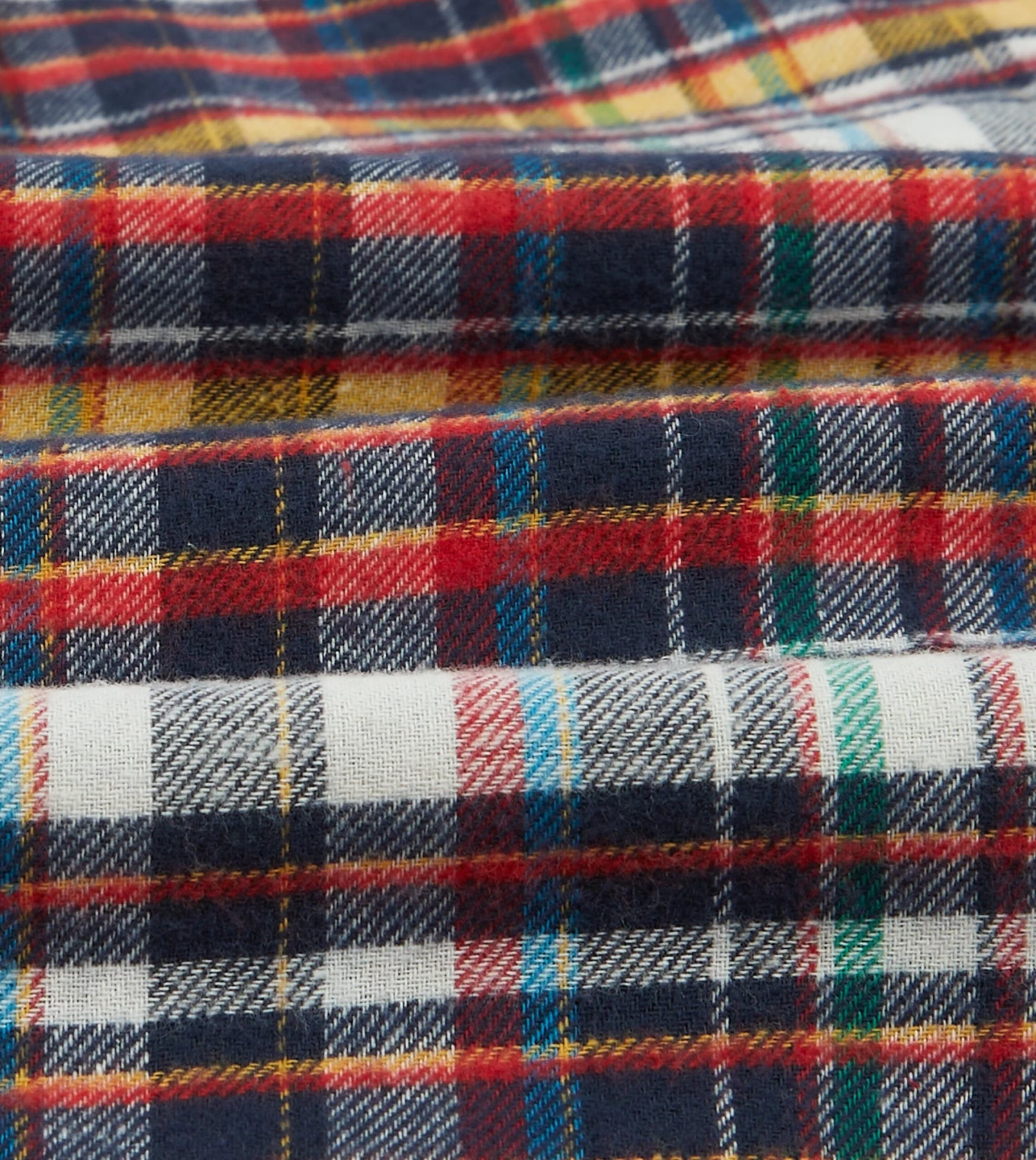 Multi Check Brushed Cotton Two-Pocket Work Shirt 4 Multi Check Brushed Cotton Two-Pocket Work Shirt - Image 2