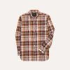 Brown And Red Madras Check Cotton Button-Down Shirt 1 Brown And Red Madras Check Cotton Button-Down Shirt -Drakes Shop DR2A4O23592 01303 1