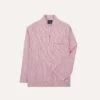 Red Stripe Linen Two-Pocket Popover Shirt 2 Red Stripe Linen Two-Pocket Popover Shirt -Drakes Shop DR2A4O24039 01702 1