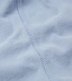 Light Indigo Cotton Crew Neck Hiking T-Shirt -Drakes Shop DR2A5A 21528 12 200 4