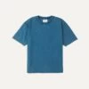 Indigo Cotton Crew Neck Hiking T-Shirt 1 Indigo Cotton Crew Neck Hiking T-Shirt -Drakes Shop DR2A5A 22400 01 250 1