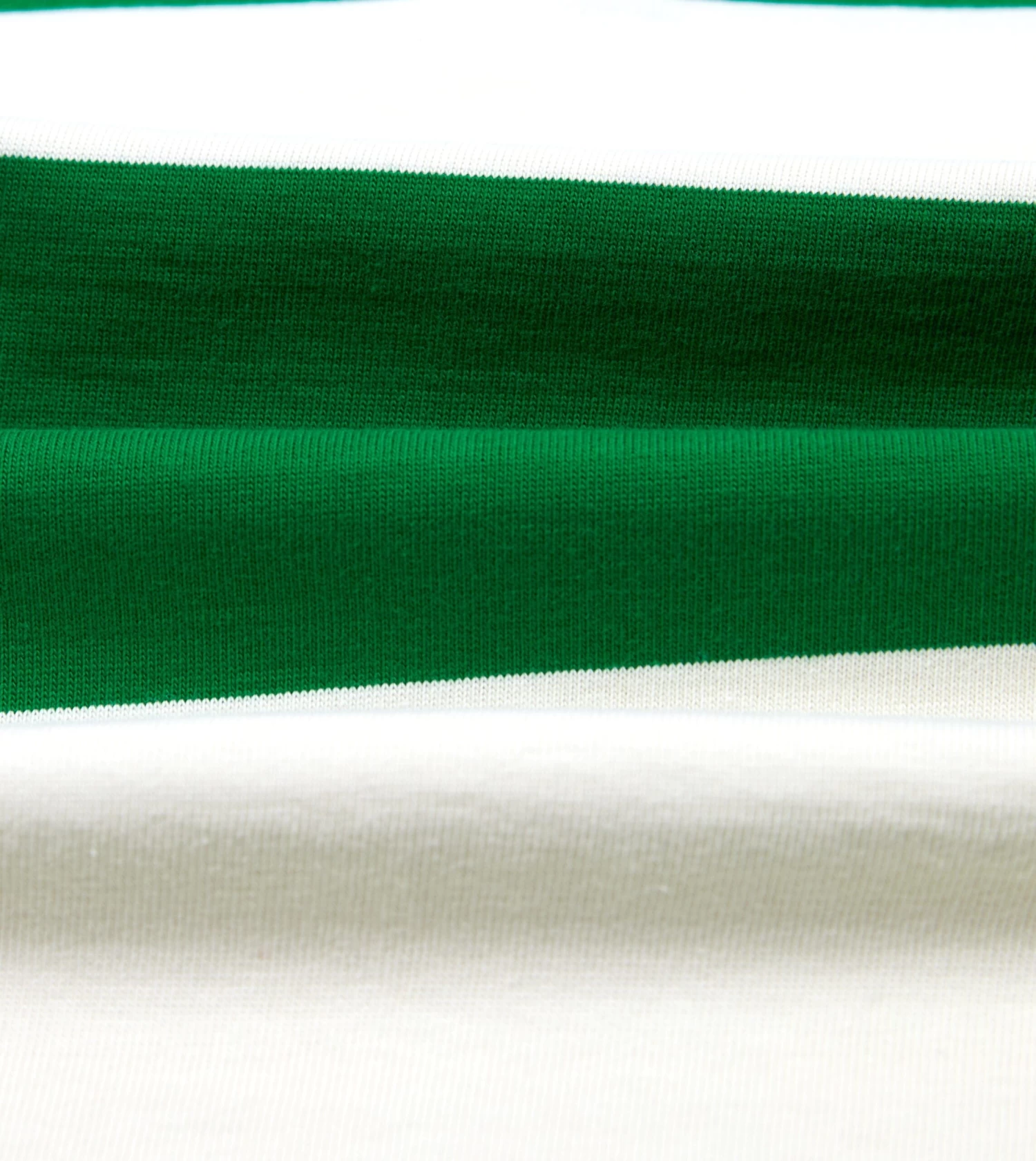 Green And White Wide Stripe Heavy Cotton Crew Neck Hiking T-Shirt 4 Green And White Wide Stripe Heavy Cotton Crew Neck Hiking T-Shirt - Image 2