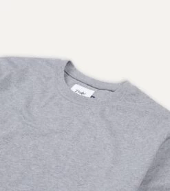 Grey Cotton Crew Neck Hiking T-Shirt -Drakes Shop DR2A5A21528 02600 3