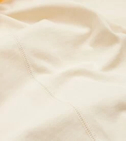 Antique White Cotton Crew Neck Hiking T-Shirt -Drakes Shop DR2A5A21528 06000 4