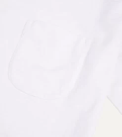 White Flamé Cotton Crew Neck Hiking T-Shirt -Drakes Shop DR2A5A23054 02000 4