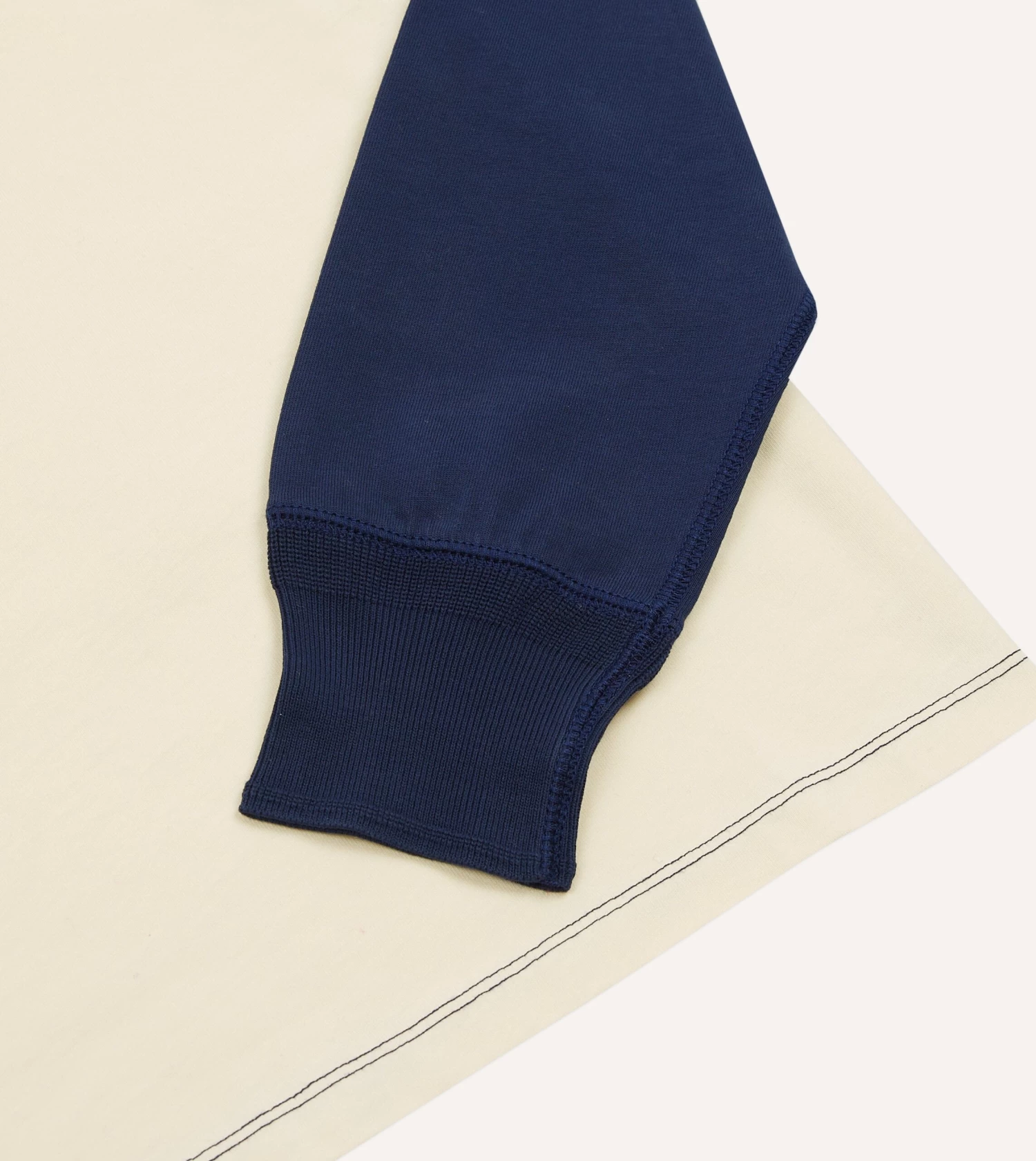 Ecru And Navy Raglan Sleeve Hiking T-Shirt 6 Ecru And Navy Raglan Sleeve Hiking T-Shirt - Image 4