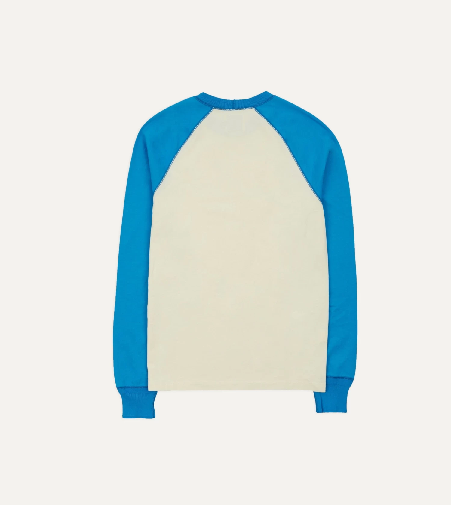 Blue And Antique White Raglan Sleeve Hiking T-Shirt 8 Blue And Antique White Raglan Sleeve Hiking T-Shirt - Image 6