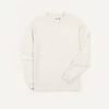 Ecru Cotton Long-Sleeve Hiking Sweatshirt -Drakes Shop DR2A5B22566 03050 1 LR