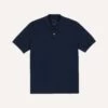 Navy Piqué Cotton Polo Shirt