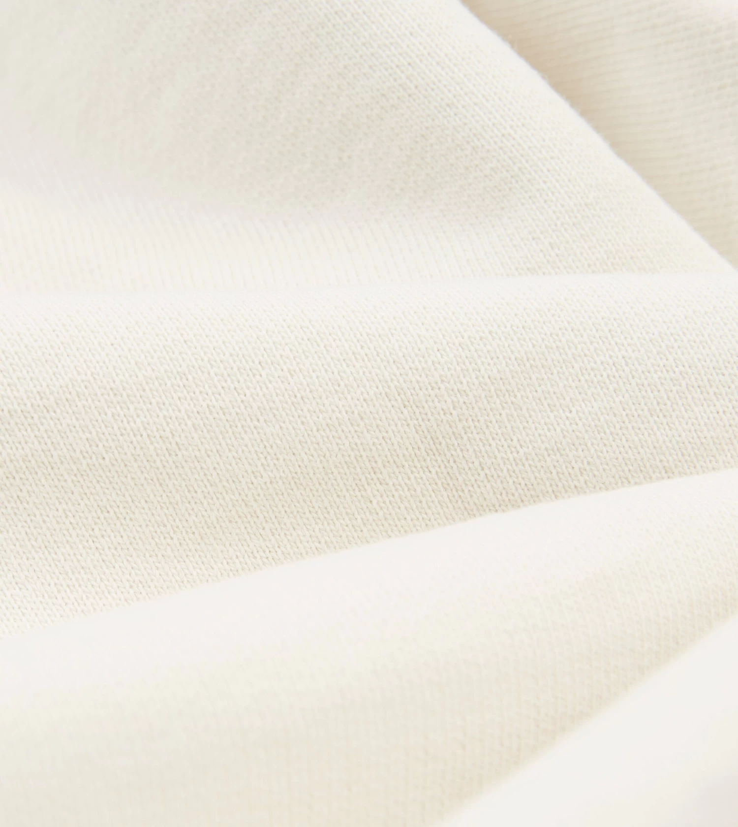 Ecru And Grey Short Sleeve Crew Neck Cotton Sweatshirt 4 Ecru And Grey Short Sleeve Crew Neck Cotton Sweatshirt - Image 2