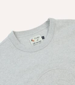 ALD / Drake's Grey Embossed Crewneck Sweatshirt 10 ALD / Drake's Grey Embossed Crewneck Sweatshirt -Drakes Shop DR2A5I23676 01600 3