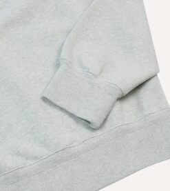 ALD / Drake's Grey Embossed Crewneck Sweatshirt 12 ALD / Drake's Grey Embossed Crewneck Sweatshirt -Drakes Shop DR2A5I23676 01600 5