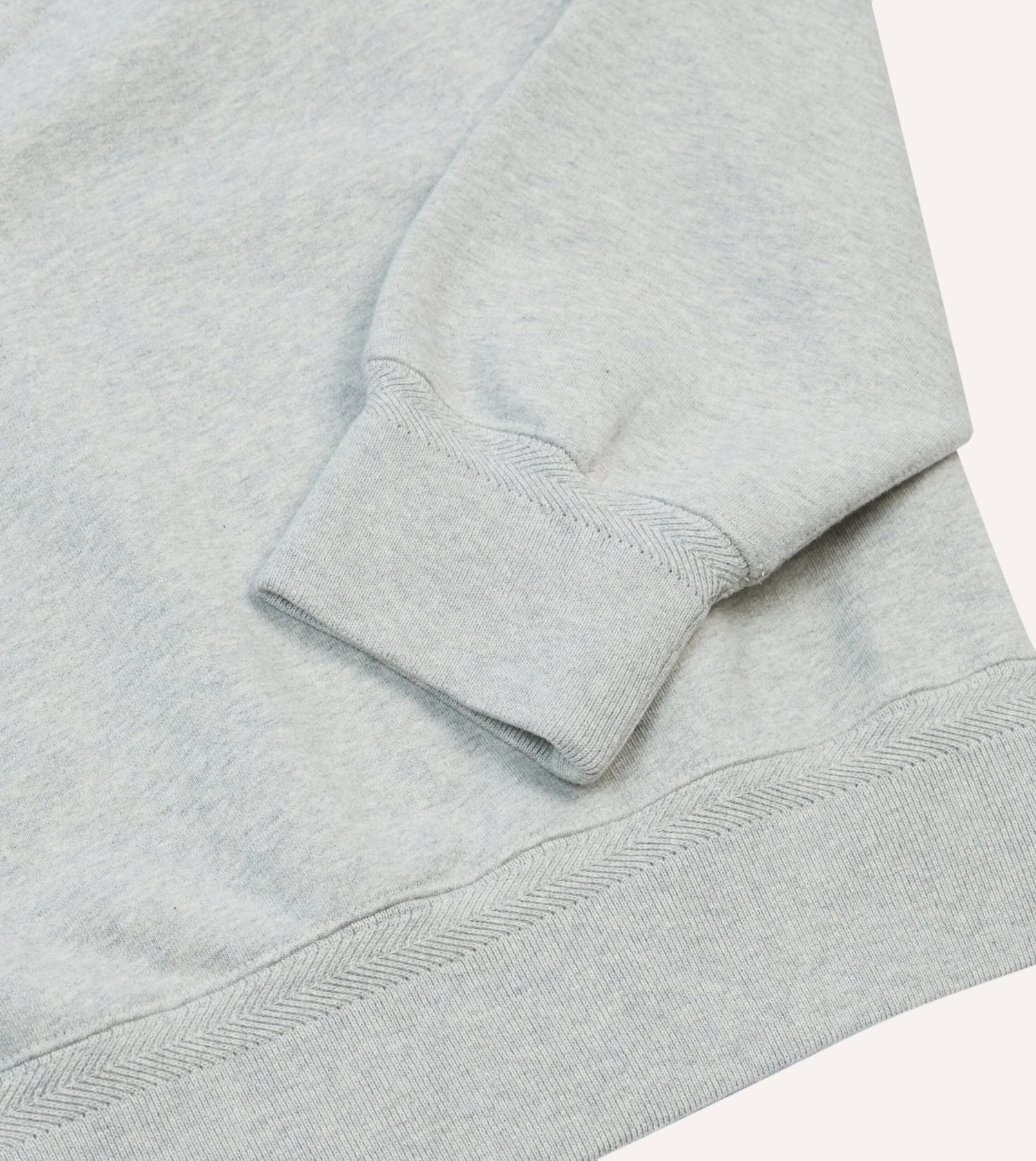 ALD / Drake's Grey Embossed Crewneck Sweatshirt 7 ALD / Drake's Grey Embossed Crewneck Sweatshirt - Image 5