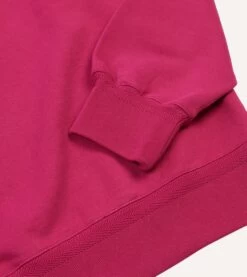 ALD / Drake's Fuchsia Embossed Crewneck Sweatshirt -Drakes Shop DR2A5I23676 02990 5