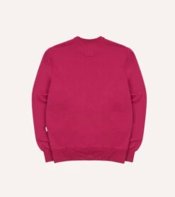 ALD / Drake's Fuchsia Embossed Crewneck Sweatshirt -Drakes Shop DR2A5I23676 02990 6