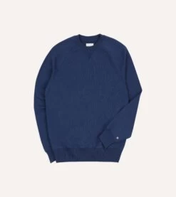 Navy Cotton Jersey Sweatshirt