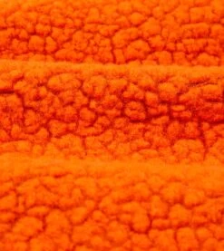 Orange Boucle Wool Zip Fleece Jacket -Drakes Shop DR2A5L 21265 05 800 2