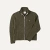 Green Boucle Wool Zip Fleece Jacket -Drakes Shop DR2A5L21265 03200 1