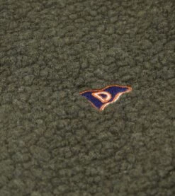 Green Boucle Wool Zip Fleece Jacket -Drakes Shop DR2A5L21265 03200 5