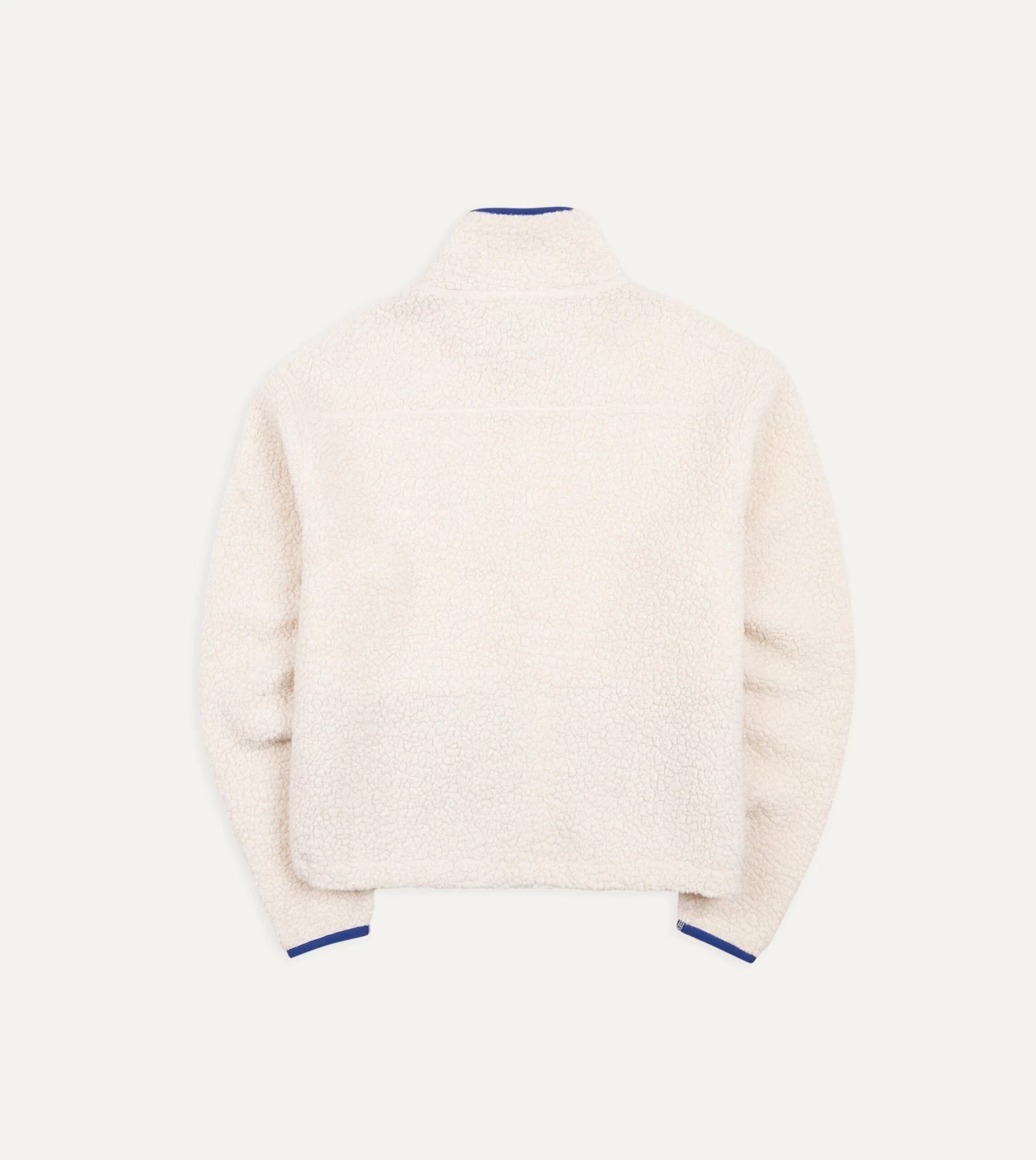 Ecru Boucle Wool Zip Fleece Jacket 9 Ecru Boucle Wool Zip Fleece Jacket - Image 7