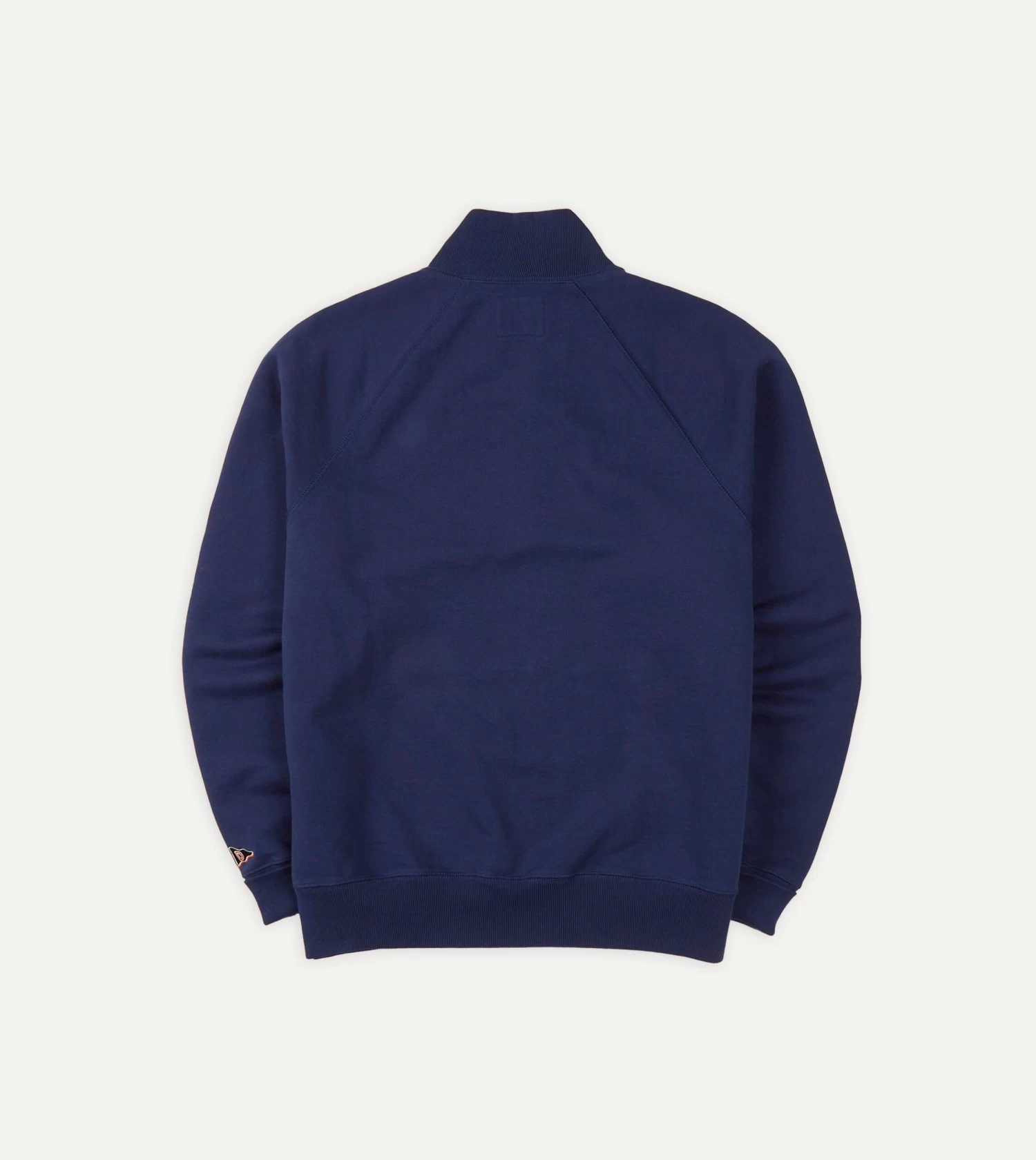 Navy Cotton Quarter Zip Sweatshirt 7 Navy Cotton Quarter Zip Sweatshirt - Image 5