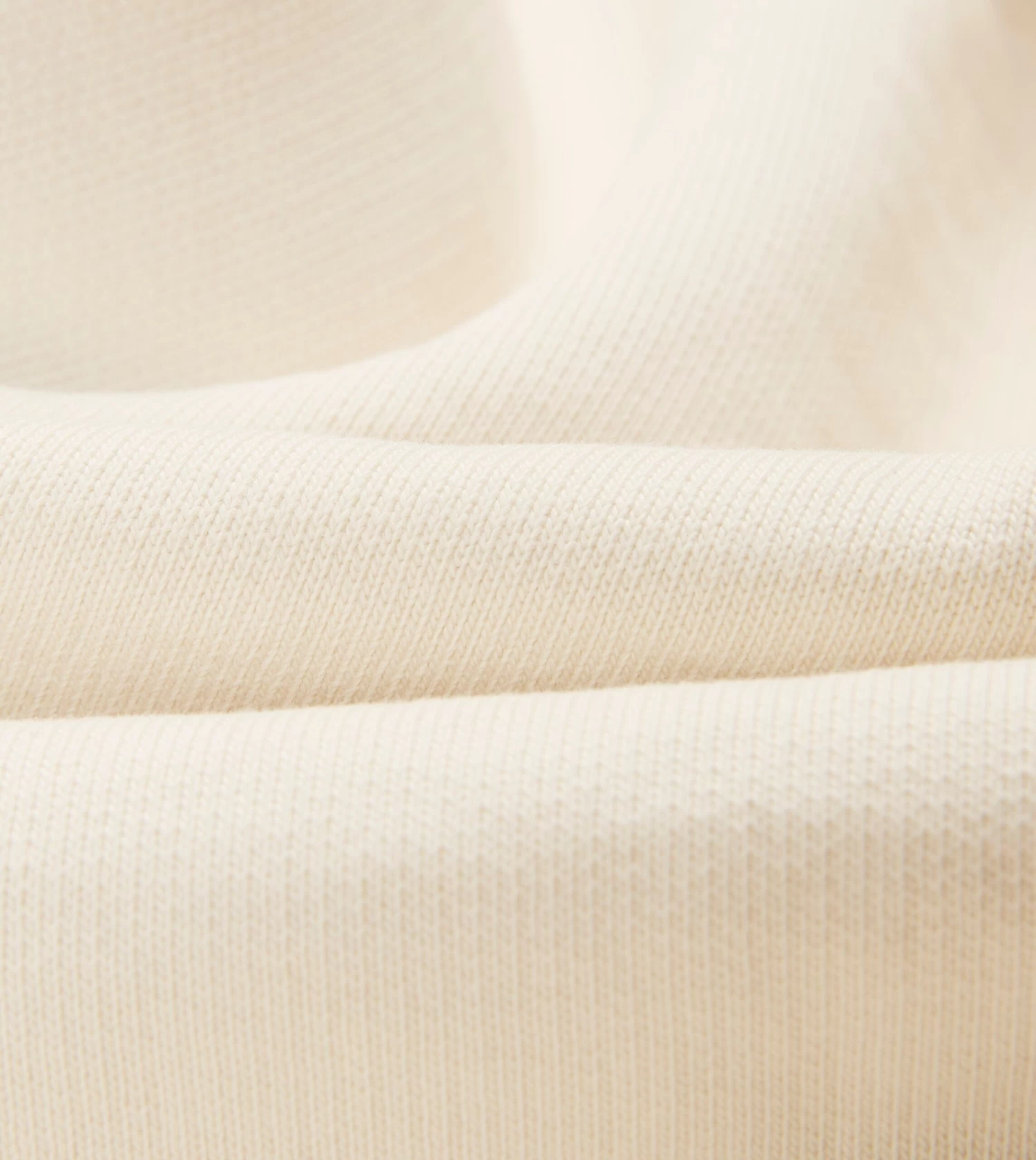 Ecru Cotton Quarter Zip Sweatshirt 4 Ecru Cotton Quarter Zip Sweatshirt - Image 2