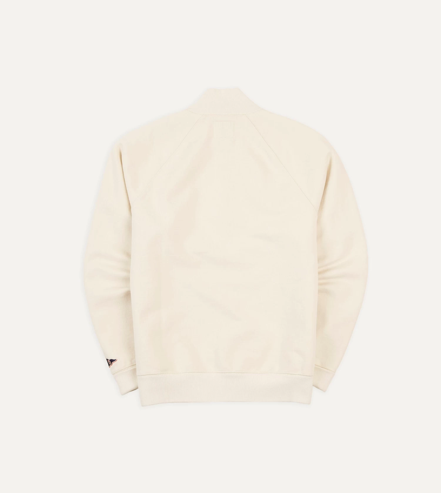 Ecru Cotton Quarter Zip Sweatshirt 8 Ecru Cotton Quarter Zip Sweatshirt - Image 6