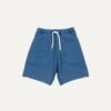 Indigo Cotton Jogging Shorts -Drakes Shop DR2A5P 23164 01 200 1