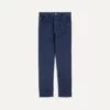 Navy Lightweight Cotton Canvas Five-Pocket Jeans 2 Navy Lightweight Cotton Canvas Five-Pocket Jeans -Drakes Shop DR2A6A22136 01250 1 LR