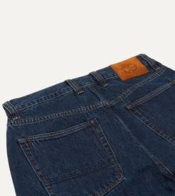 Stone Wash 13oz Denim Five-Pocket Jeans -Drakes Shop DR2A6A22750 02250 5