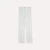 Ecru Cotton Flat Front Chino -Drakes Shop DR2A6B22015 05050 1